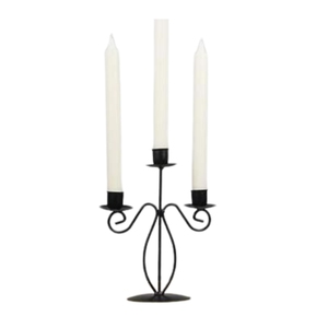 Wholesale Nordic Hand Forged Iron <b>Candlestick</b> Holder Modern Matte <b>Black</b> 5-Arm Metal Candelabra Table Centerpiece for Wedding - Product Image 5
