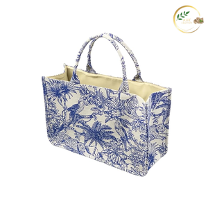 Sac à main en jute élégant et écologique avec poignées durables, sac de courses réutilisable pour un usage quotidien - Product Image 2