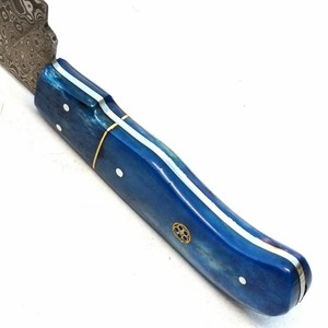 Couteau de chef artisanal en acier Damas, couteau de cuisine, manche en bois, fabricant OEM sur mesure, fournisseur en gros, Pakistan, couteaux de chef - Product Image 3