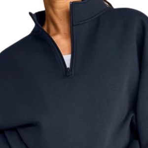 Sweat-shirt tendance pour femme, coupe ample, pull à manches longues, col rond, doux et chaud, haut décontracté, vêtements streetwear à la mode pour l'automne - Product Image 3