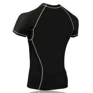 Chemises de compression pour hommes, écologiques, pour la gym et le fitness, en polyester et coton, séchage rapide, respirantes, manches longues, tailles et couleurs personnalisables - Product Image 5