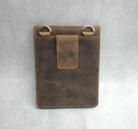 Sac bandoulière unisexe en cuir Crazy Horse pour téléphone portable, sacoche messager, pochette, sac à main pour femme, exportateur Inde 2026