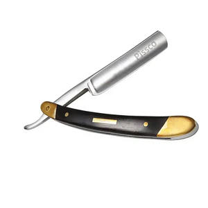Outils de barbier, rasoir à cheveux, manche en acier inoxydable, rasoir droit pliable, rasoir droit de barbier - Product Image 6
