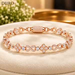<b>Bracelets</b> 925 Sterling <b>Silver</b> Hip Hop Jewelry GRA Certified VVS1 Moissanite Round Brilliant Cut Diamond Unisex Jewelry - Product Image 5