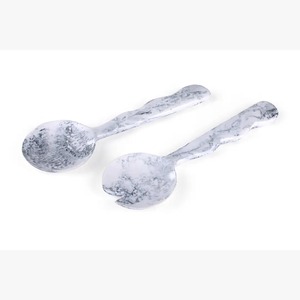 Ensemble de Cuillères à Salade Personnalisées en Résine Faite Main, Écologiques et Vibrantes, pour Usage Domestique et Hôtelier, Incluant une Cuillère à Glace et une Cuillère à Salade - Product Image 4