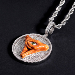 จี้หน้าปีศาจประดับเพชรโมอิสซาไนต์แบบ Iced Out เครื่องประดับหรูหราขายส่ง - Product Image 6