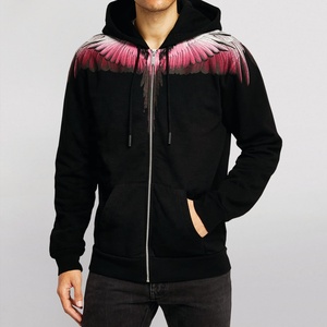 Men <b>Thick</b> <b>Fleece</b> Custom Winter Zipper-Up Hoodie Unisex Ladies Polyester/Cotton 330g Eco-Friendly Sweatshirt - Product Image 5