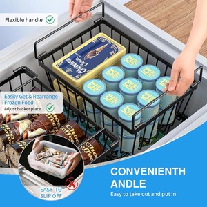 Cesta de Almacenamiento Metálica de Gran Capacidad, Organizador de Alambre Resistente para Solución de Almacenamiento en Estantes de Cocina y Despensa - Product Image 3