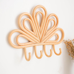 Adorables ganchos colgantes de ratán hechos a mano, diseño encantador, precio bajo, montados en la pared, venta al por mayor. - Product Image 4