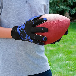 Custom <b>Game</b> Day Gloves Manufacturer Football Sports Gloves Supplier Custom Adjustable Wrist Gloves Factory Football <b>Hook</b> Loop - Product Image 5