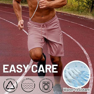 Pantalones Cortos Deportivos de Punto Waffle para Hombre, Secado Rápido, Ligeros, Transpirables, Elásticos y Texturizados - Product Image 6