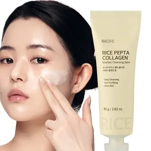 Nacific 80g Rice Pepta Collagen Sherbet Cleansing Balm Good Quality Face Washing Product - Product Image 1