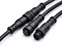 Konektor Kabel Tahan Air IP68 Submersible Male Female untuk Pengkabelan Listrik Luar Ruangan