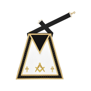 Tablier de Maître Maçon Bleu Professionnel en Peau d'Agneau Blanche de Qualité Supérieure – Fabricant de Régalia Personnalisée – Tablier de Maître Maçon Sur Mesure - Product Image 1