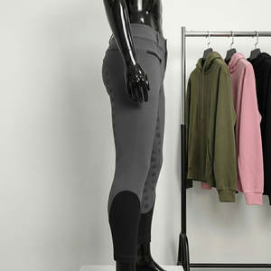 Pantalones de Montar a Caballo de Alta Calidad al por Mayor, Personalizados, de Cintura Alta, con Asiento Completo de Silicona - Product Image 2