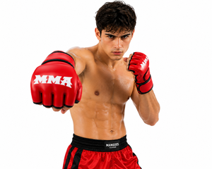Guantes de MMA de Cuero de Alta Calidad con Logotipo Personalizado, Superventas, Largos hasta la Muñeca, Transpirables, con Correa Ajustable para la Muñeca - Product Image 2