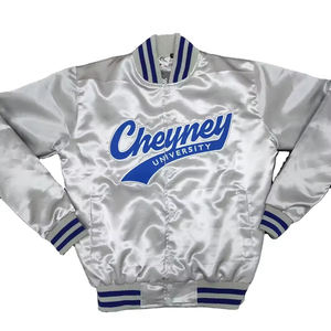 New Fashion Silk Satin Wholesale <b>Varsity</b> <b>Jackets</b> Custom Color Logo <b>Mens</b> <b>Bomber</b> <b>Jacket</b> Made in Pakistan - Product Image 1