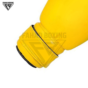 Guantes de Boxeo de Piel de Alta Calidad, Color Negro y Amarillo, Diseño Moderno, Protección para las Manos, Color Blanco con Nervaduras Azules, Buen Vendedor - Product Image 4
