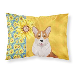 Été Tournesols Rouge Cardigan Corgi Standard Taie d'oreiller Léger Super Doux Facile d'entretien Décoratif Illustration Coussin - Product Image 1