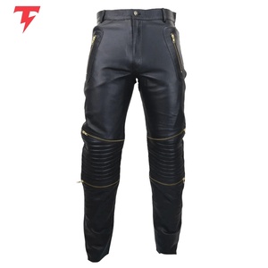 Pantalon en cuir de motard entièrement personnalisé pour l'hiver, unisexe, sécurité garantie, cuir de vachette de haute qualité, design respirant - Product Image 3