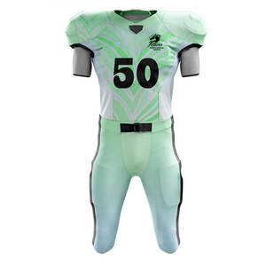 Material 100% poliéster, uniforme americano, tela ligera y transpirable, ideal para movimiento rápido y juegos intensos. - Product Image 1