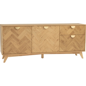 Industrial Modern <b>Tall</b> Sideboard Wooden with Sturdy Solid Wood Legs <b>Storage</b> Cabinet Furniture for Interior Villa Dining - Product Image 1