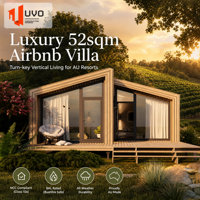 Maison préfabriquée de luxe UVO de 52 m², villa Airbnb, conforme à la norme NCC, fabriquée en Australie, maison modulaire moderne en conteneur, prête à être expédiée
