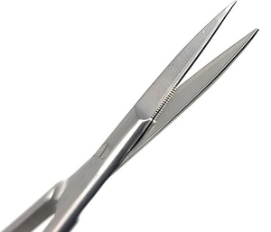 กรรไกรตัดกระจกตาแบบตรง ปลายละเอียด สำหรับการผ่าตัด ใช้ในงานแพทย์จักษุวิทยา ได้รับการรับรองมาตรฐาน ISO - Product Image 4