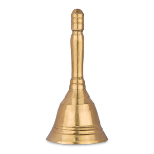 Cloche de temple en laiton pour Pooja et prière, cloche suspendue en laiton pour temple domestique, mandir, espace de méditation, spirituel et religieux - Product Image 1