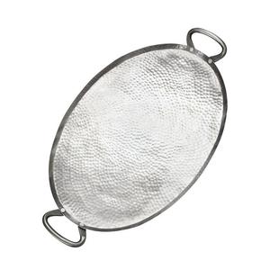 Plateau de service ovale en acier inoxydable, finition mate ou dorée, pour desserts de fête, écologique, durable, pour restaurant - Product Image 2