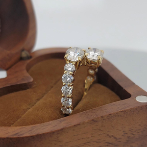 Unique and Luxury Lab grown Women's 1.5 Carat Yellow Gold Oval Cut Diamond Engagement Ring Classic Style - Product Image 2