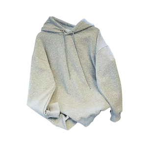 Sweat-shirt à capuche oversize classique en mélange de coton confortable, parfait pour les tenues décontractées, streetwear ou de voyage. - Product Image 6