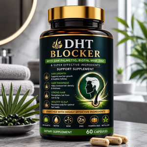 แคปซูล DHT Blocker ผสมสารสกัดจาก Saw Palmetto, ไบโอติน, MSM และซิงค์ สำหรับผู้ใหญ่ ช่วยเรื่องการเจริญเติบโตของเส้นผมและสุขภาพหนังศีรษะ - ผลิตภัณฑ์เสริมอาหาร - Product Image 5