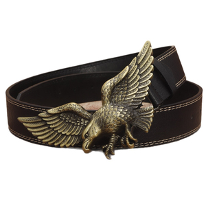 Ceinture Western Personnalisable avec Boucle en Alliage de Zinc en Forme d'Aigle pour Hommes et Femmes, Style Cowboy Décontracté - Product Image 4
