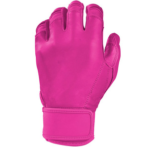 Gants de frappeur de baseball et de softball pour hommes de haute qualité à manchette courte, en cuir respirant, équipement d'entraînement, vente en gros OEM, logo personnalisé - Product Image 2