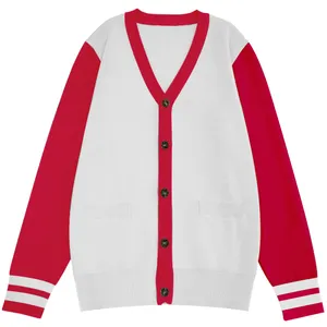 Sorority Embroidery Custom Knitwear Women Sorority Sublimated Ladies Knit Cardigan Sweater