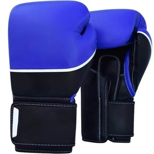 Guantes Profesionales Negros de MMA, Duraderos, de Cuero PU, con Correa de Muñeca Ajustable, Cierre de Gancho y Bucle, Ligeros, para Entrenamiento de Sparring y Muay Thai - Product Image 4