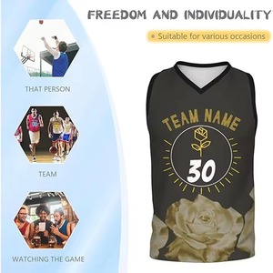 Maillot de basketball unisexe XS personnalisé, imprimé, respirant, haute qualité, pour l'entraînement, avec logo, dernier design, vente en gros - Product Image 4