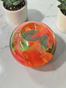 Portavelas de Madera Maciza con Vetas Naturales para Mesa y Estante, Portavelas Decorativo de Madera para Diwali y Decoración Festiva - Product Image 3