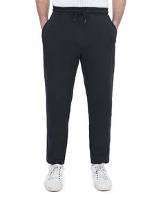 Pantalones Deportivos Negros Lisos de Cintura Media, Transpirables, Estilo Urbano, Felpa Francesa, Joggers de Entrenamiento, Lavado Ácido, Vintage, Corte Recto - Product Image 6