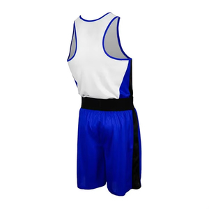 Ensemble de veste et short de boxe 100% polyester unisexe, séchage rapide, respirant, logo personnalisé, uniformes de boxe en gros, prix bas, OEM - Product Image 1