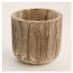 Maceta de Madera Ecológica al por Mayor con Acabado Rústico Quemado, Maceta de Madera Natural para Decoración Moderna de Interiores de Hogar y Oficina - Product Image 3