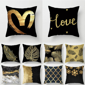 Housse de coussin réversible à imprimé animal de dessin animé avec logo personnalisé, couleurs or/noir et blanc, haute qualité, vente chaude - Product Image 4