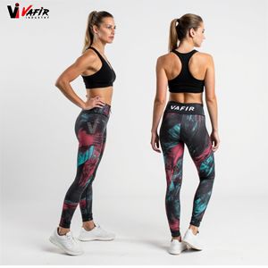 Conjunto Deportivo de Yoga para Mujer, Sublimado, Tejido Sin Costuras, Leggings y Top Casuales, Cintura Personalizada con Logotipo, Spandex, Marca Vafir - Product Image 2