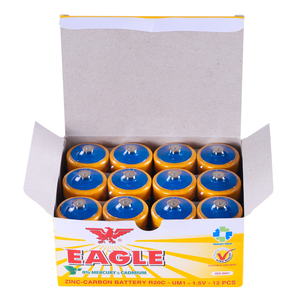 Wholesale <b>D</b> <b>Size</b> R20C 1.5V Zinc Carbon Dry <b>Battery</b> 12PCS Heavy Duty Long Lasting Leak Proof for Radios Toys Flashlights - Product Image 6