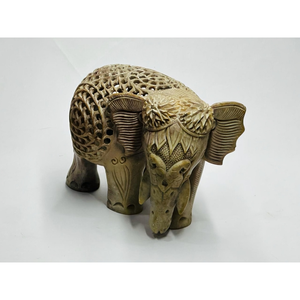 Diseño de elefante de Color marrón de esteatita Natural liso y brillante hecho a mano de lujo superior antiguo para decoración del hogar - Product Image 2