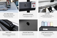 Impresora de Formato Ancho GCLOR Easyjet 1801 1802 1830mm, Máquina de Impresión por Sublimación con Tinta Eco Solvente I3200