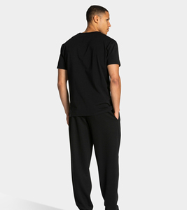 Men's High Quality 100% Cotton Jogging Sweatpants Casual Sports Style Straight Leg Pants Custom <b>Logo</b> Breathable Sweat pants - Product Image 2