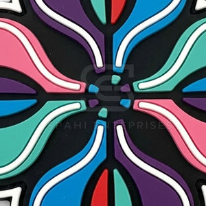 Custom PVC Patches Soft Rubber 3D Embroidered Style Hook Loop <b>Badge</b> For Bags Hats Jackets Clothing And Accessories - Product Image 6