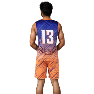 Ensemble d'uniformes de volley-ball personnalisés pour hommes, respirant, à séchage rapide, maillot et short de sport, vêtements de sport performants - Product Image 3